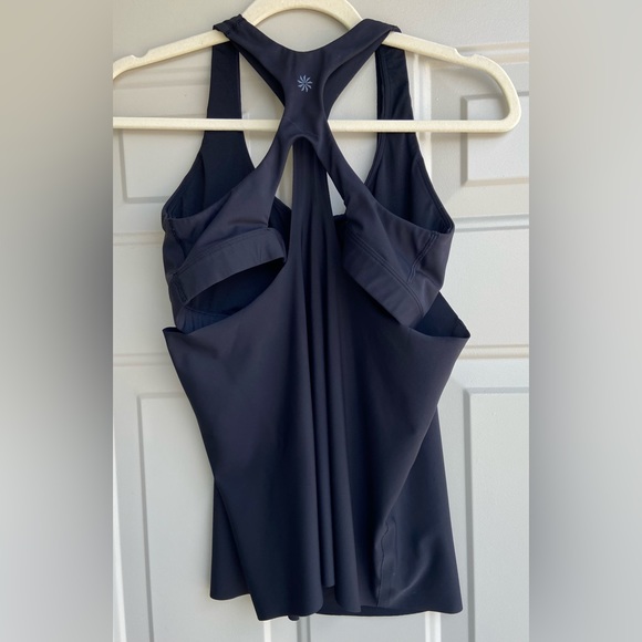 Athleta 2-IN-1 Ultimate Support Top Black size M - Picture 5 of 9